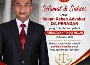 Ketua DPD Peradan Sumut Paulus P.Gulo.SH.MH.C.Neg Sampaikan ” Integritas Dan Keadilan Menjalankan Profesi Dengan Penuh Tanggung Jawab”