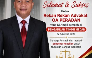 Ketua DPD Peradan Sumut Paulus P.Gulo.SH.MH.C.Neg Sampaikan ” Integritas Dan Keadilan Menjalankan Profesi Dengan Penuh Tanggung Jawab”