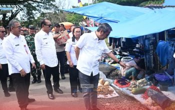Bupati Nias Tinjau Harga dan Ketersediaan Pangan di Pekan Tetehosi