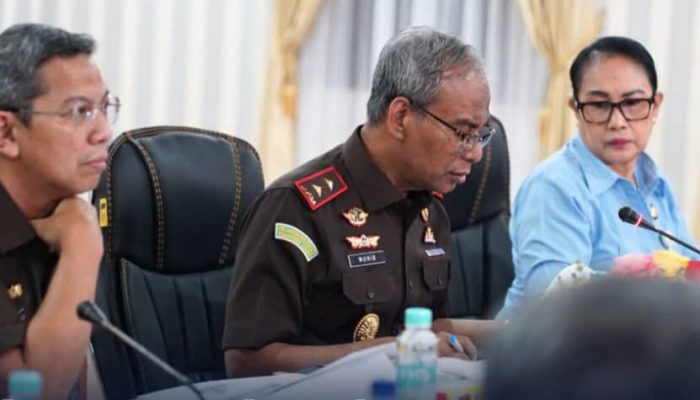 Kajati Sumut Muhibuddin.SH.MH, Pimpin Rapat Penetapan Status Lahan Yang Akan Di Bangun Jalan Raya Bersama PT Pelindo Belawan