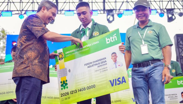 Perluas Dukungan untuk Ekosistem Transaksi Kampus, BTN Luncurkan 9.800 KTM Co-Branding USU