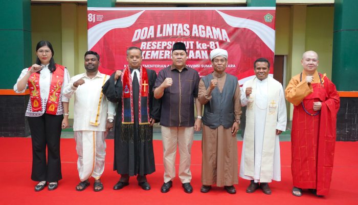Kanwil Kemenag Sumut Gelar Doa Lintas Agama, Teguhkan Semangat Persatuan dan Kepedulian Tentang Musibah Di NTT Dan Flores