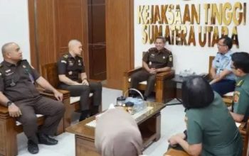 Wakajatisu Eko Adhyaksono, SH.,MH Terima Kunjungan Kerja Kepala Badan Informasi Intelejen Kemenhan Pusat Brigadir Jenderal Efran Gunawan, S.Sos.,M.IP diwakili Kolonel Sus Dr.Marjames Pakpahan, Kolonel Czi Istiyarto, ST beserta jajaran