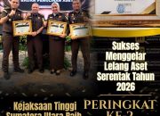 Kejaksaan Tinggi Sumut Raih Prestasi Sebagai Peringkat ke -2 Kejaksaan  Tinggi Terbaik Dalam Lelang Aset Serentak Tahun 2026