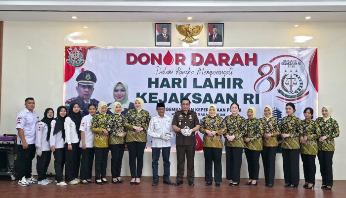 Kejari Tanjung Balai Gelar Donor Darah, Sambut Harlah Kejaksaan RI Ke 81 Tahun