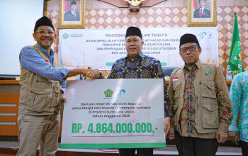 Serahkan Bantuan Bencana di Sumut dan Aceh, Dirjen Bimas Islam Tekankan Pentingnya Ekoteologi