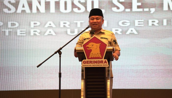 Sugiat Minta Kader Gerindra Sumut di Eksekutif dan Legislatif Jadi ‘Jubir’ Prabowo