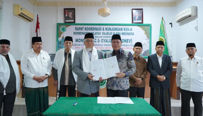 Kanwil Kemenag Sumut dan MUI Teken MOU, Sinergi Penguatan Pembinaan Keagamaan.