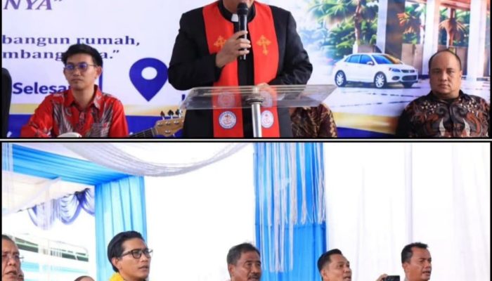 Wali Kota Binjai Dan Ketua FKUB Kota Binjai Drs. H. Hamidan, S.S., M.M.. Menghadiri Peletakan Batu Pertama Gereja Bethany Binjai