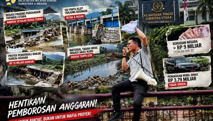 DUGAAN KEJAHATAN ANGGARAN BBWS SUMATERA II MEDAN: PROYEK MILIARAN RUSAK, FPM-SU DESAK KEPALA BALAI DICOPOT DAN DIUSUT