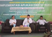 Kanwil Kemenag Sumut  H.Ahmad Qosbi S.Ag.MM, Sosialisasi Implementasi SI-RUKUN  Antisipasi Potensi Konflik Di Kemenag Kota Medan.