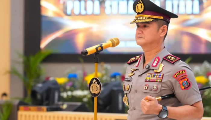 Kapolda Sumut Pimpin Serah Terima Jabatan Wakapolda dan Kapolresta Deli Serdang Secara Bersamaan.